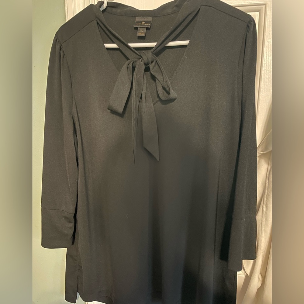 XL black blouse
